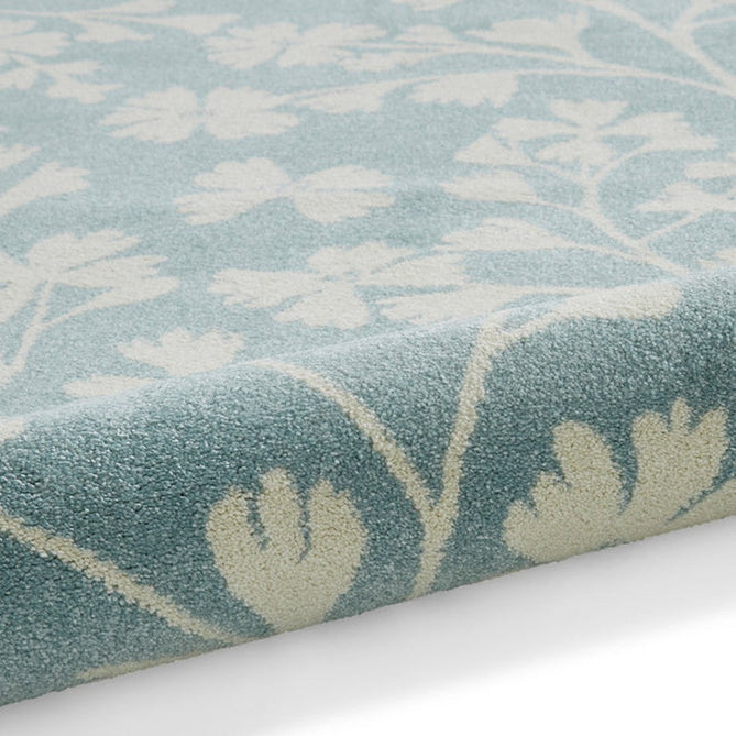 Catherine Lansfield Grace Floral Modern Durable Easy-Care Carved High Density Polyproplyene Blue/Cream Rug-Think Rugs-Rug Love - The Most Loved Rug Store