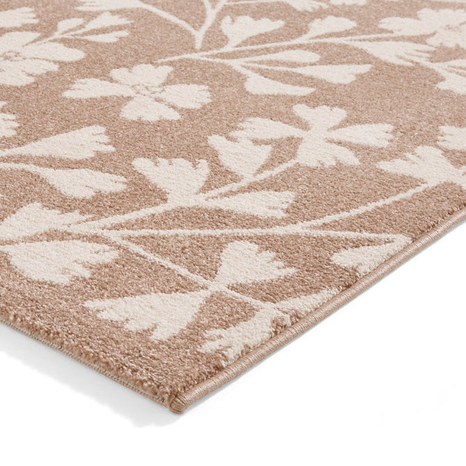 Catherine Lansfield Grace Floral Modern Durable Easy-Care Carved High Density Polyproplyene Natural/Cream Rug-Think Rugs-Rug Love - The Most Loved Rug Store