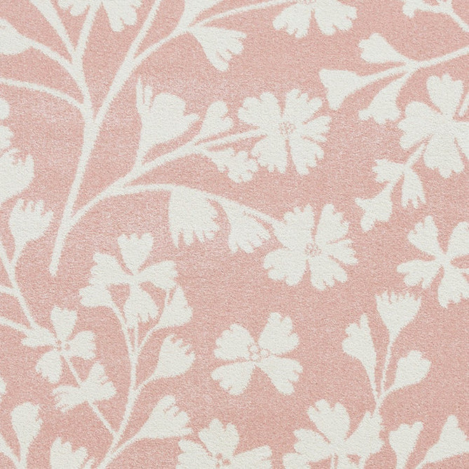 Catherine Lansfield Grace Floral Modern Durable Easy-Care Carved High Density Polyproplyene Rose/Cream Rug-Think Rugs-Rug Love - The Most Loved Rug Store