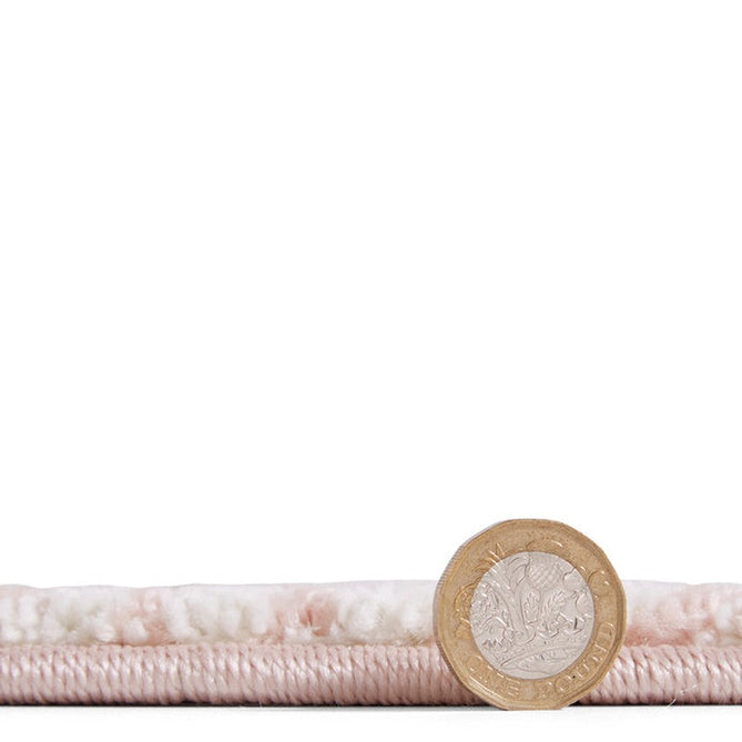 Catherine Lansfield Larsson Modern Abstract Durable Easy-Care Carved High Density Polyproplyene Rose/Cream Rug-Think Rugs-Rug Love - The Most Loved Rug Store