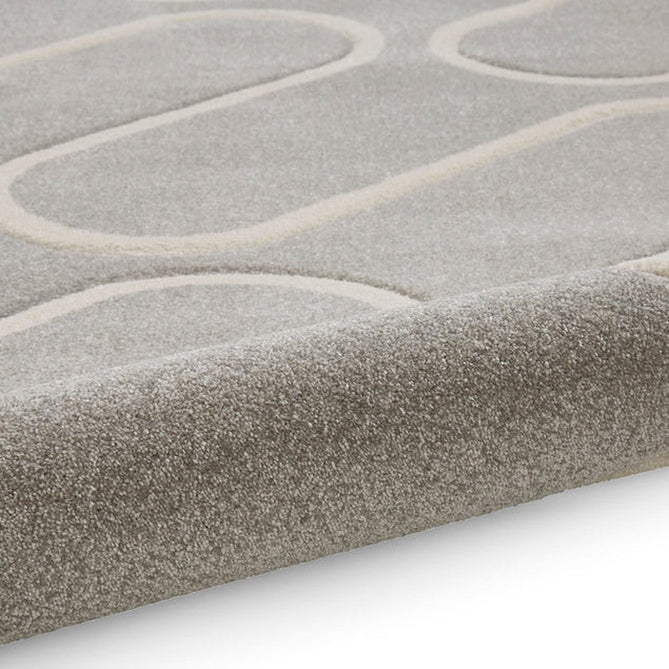 Catherine Lansfield Linear Curve Modern Geometric Durable Easy-Care Carved High Density Polyproplyene Grey/Cream Rug-Think Rugs-Rug Love - The Most Loved Rug Store
