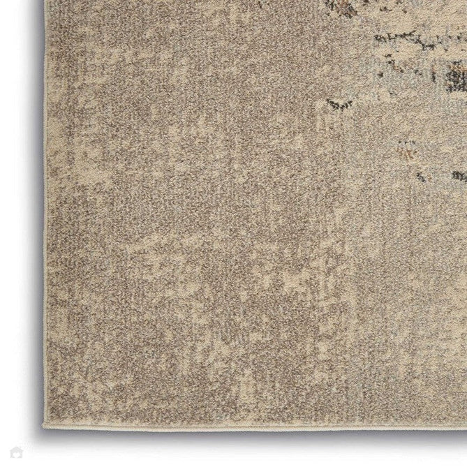Celestial CES02 Modern Abstract Soft Durable Low Profile Short Pile Ivory/Grey Rug-Nourison-Rug Love - The Most Loved Rug Store
