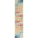 Celestial CES02 Modern Abstract Soft-Touch Low Flat-Pile Sealife Runner