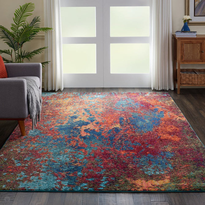 Celestial CES08 Modern Abstract Soft Durable Low Profile Short Pile Atlantic Rug-Nourison-Rug Love - The Most Loved Rug Store
