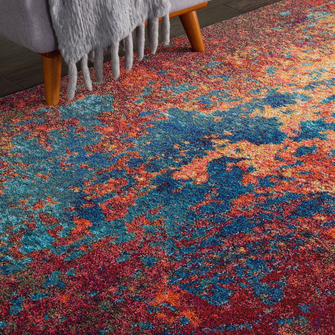 Celestial CES08 Modern Abstract Soft Durable Low Short Flat Pile Atlantic Runner-Nourison-Rug Love - The Most Loved Rug Store