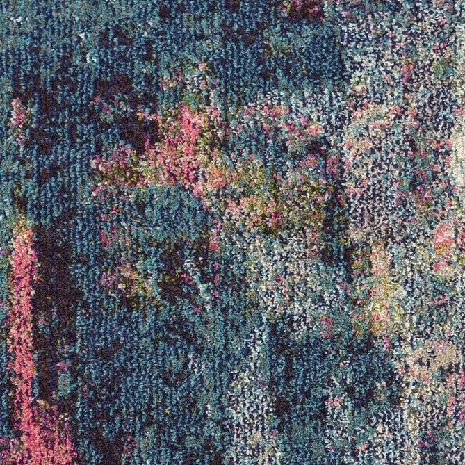 Celestial CES09 Modern Abstract Soft Durable Low Profile Short Pile Blue/Yellow Rug-Nourison-Rug Love - The Most Loved Rug Store