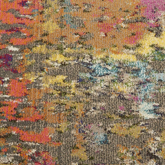 Celestial CES14 Modern Abstract Soft Durable Low Short Flat Pile Sunset Runner-Nourison-Rug Love - The Most Loved Rug Store