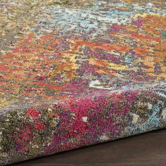 Celestial CES14 Modern Abstract Soft Durable Low Short Flat Pile Sunset Runner-Nourison-Rug Love - The Most Loved Rug Store
