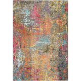 Celestial CES14 Modern Abstract Soft-Touch Low Flat-Pile Sunset Rug