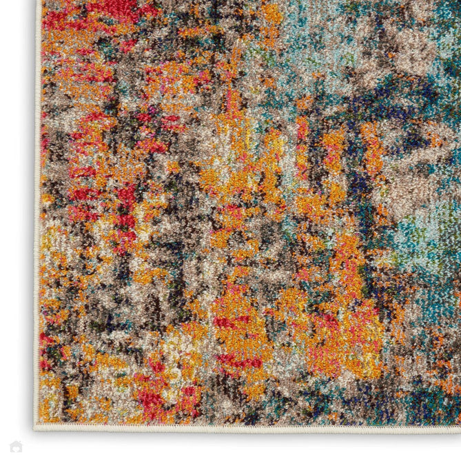 Celestial CES15 Modern Abstract Soft Durable Low Profile Short Pile Multicolour Rug-Nourison-Rug Love - The Most Loved Rug Store