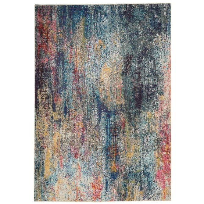 Celestial CES16 Modern Abstract Soft Durable Low Profile Short Pile Multicolour Rug-Nourison-Rug Love - The Most Loved Rug Store