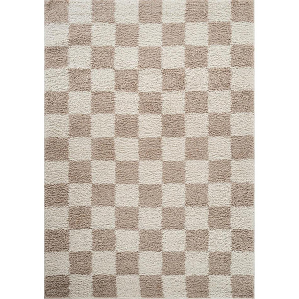 Chester Check CHS01 Modern Geometric Squares Soft Textured Mid-Height
