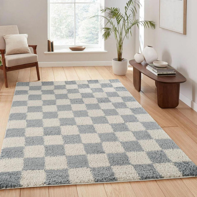 Chester Check CHS01 Duck Egg Rug-Desire Rugs-Rug Love - The Most Loved Rug Store