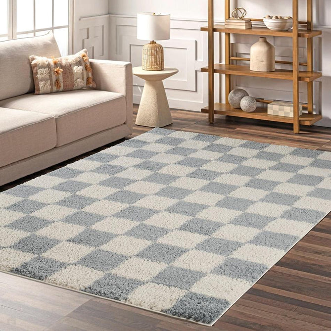 Chester Check CHS01 Duck Egg Rug-Desire Rugs-Rug Love - The Most Loved Rug Store