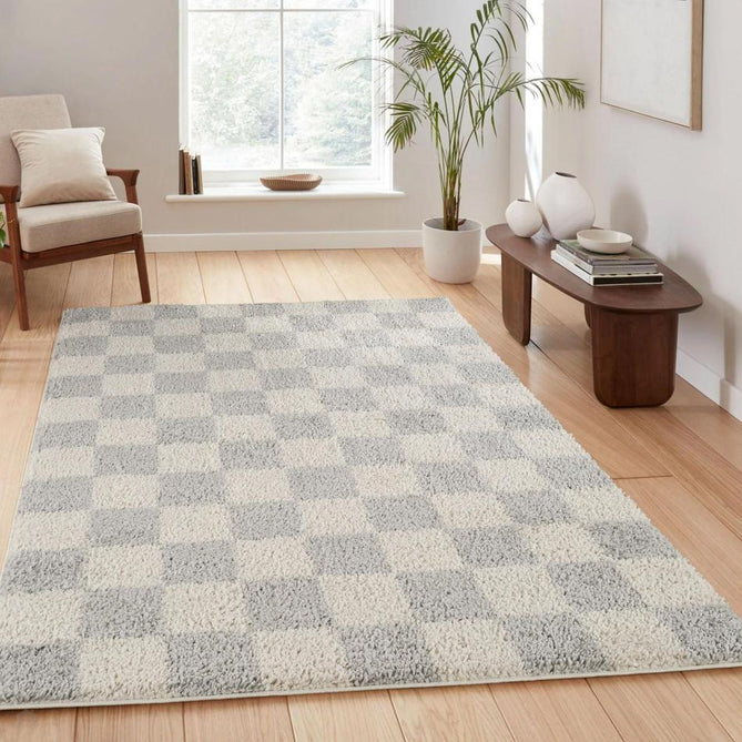 Chester Check CHS01 Grey Rug-Desire Rugs-Rug Love - The Most Loved Rug Store