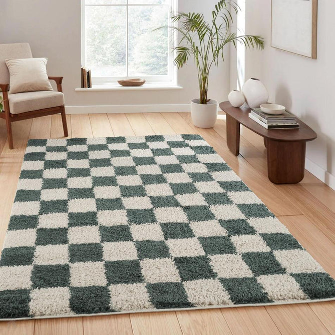 Chester Check CHS01 Jade Green Rug-Desire Rugs-Rug Love - The Most Loved Rug Store