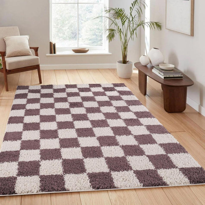Chester Check CHS01 Lilac Rug-Desire Rugs-Rug Love - The Most Loved Rug Store
