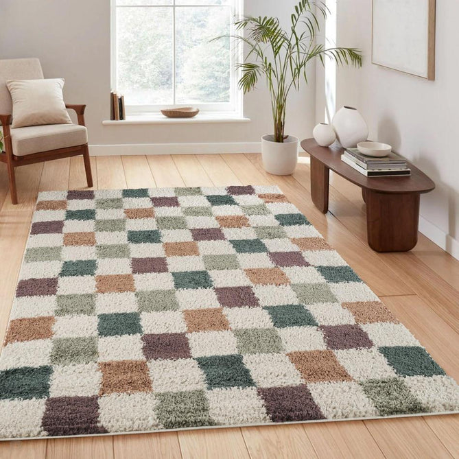Chester Check CHS01 Multi Rug-Desire Rugs-Rug Love - The Most Loved Rug Store
