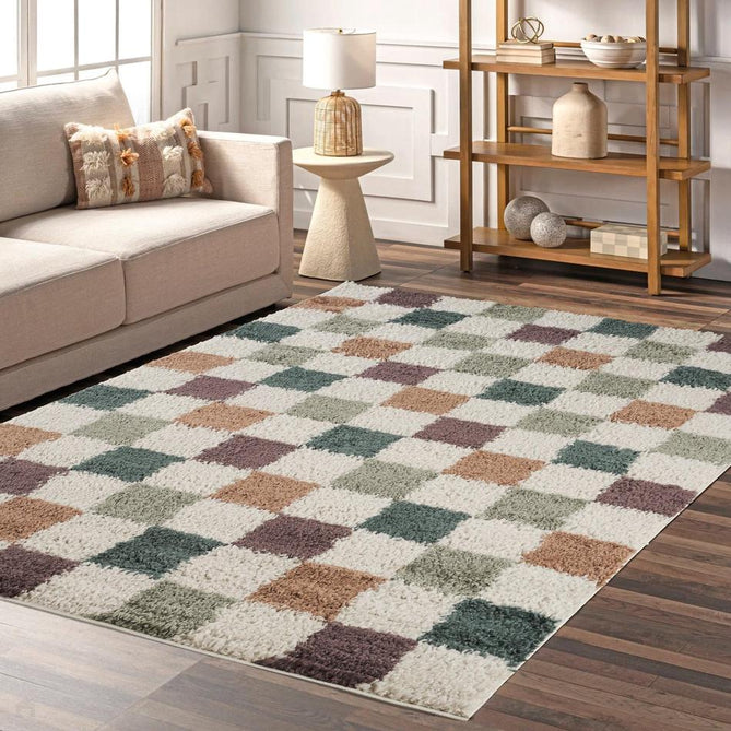 Chester Check CHS01 Multi Rug-Desire Rugs-Rug Love - The Most Loved Rug Store