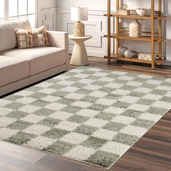 Chester Check CHS01 Sage Rug-Desire Rugs-Rug Love - The Most Loved Rug Store