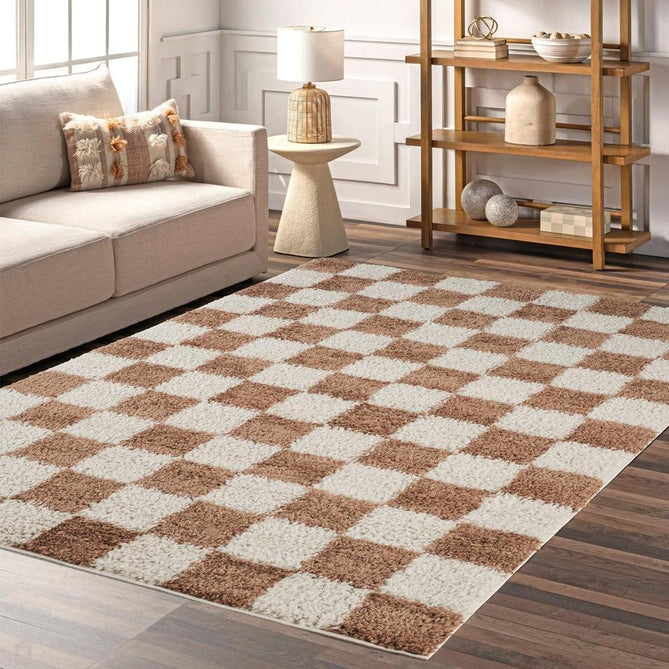 Chester Check CHS01 Terracotta Rug-Desire Rugs-Rug Love - The Most Loved Rug Store