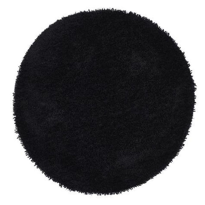 Chicago Plush Soft Plain Polyester Shaggy Black Rug-Origins-Rug Love - The Most Loved Rug Store