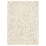 Chicago Plush Soft Plain Polyester Shaggy Cream Rug