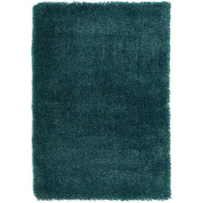 Chicago Plush Soft Plain Polyester Shaggy Dark Teal Rug-Origins-Rug Love - The Most Loved Rug Store
