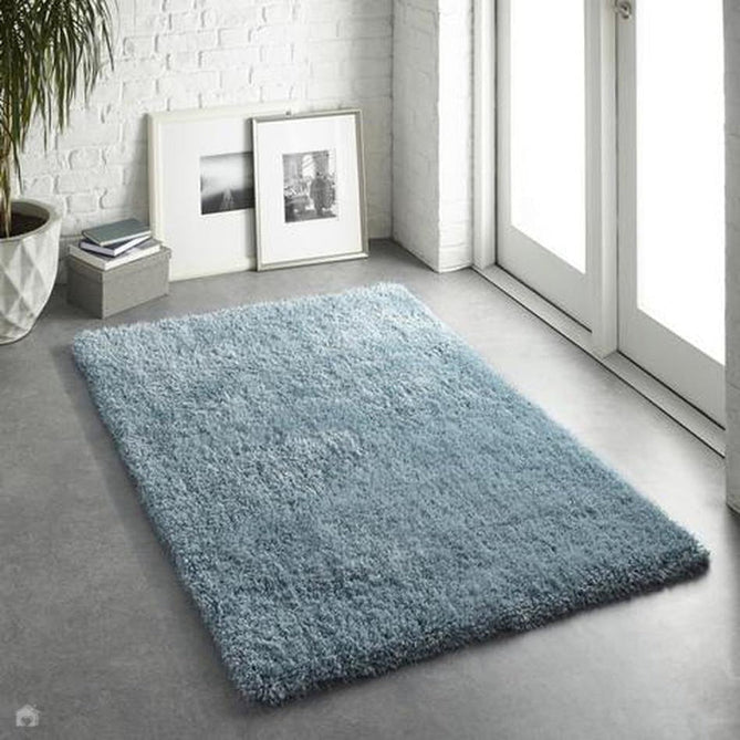 Chicago Plush Soft Plain Polyester Shaggy Duck Egg Rug-Origins-Rug Love - The Most Loved Rug Store