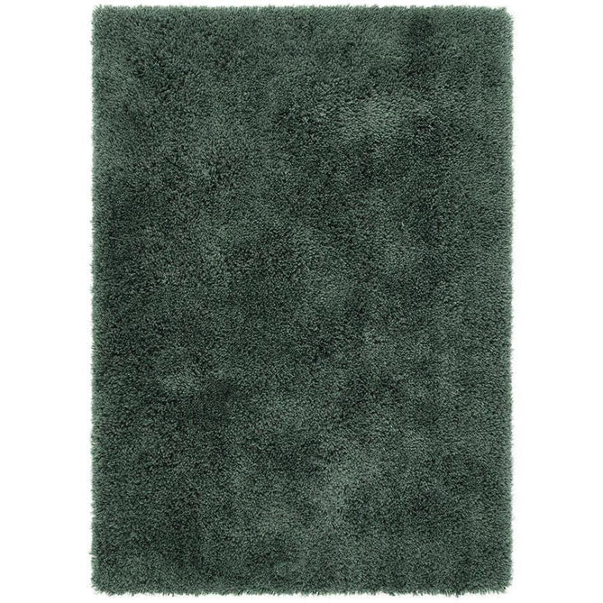 Chicago Plush Soft Plain Polyester Shaggy Forest Green Rug-Origins-Rug Love - The Most Loved Rug Store