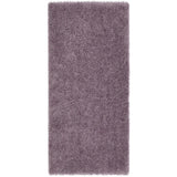 Chicago Plush Soft Plain Polyester Shaggy Lavender Runner