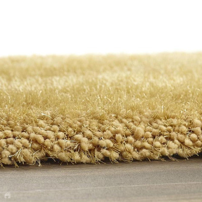 Chicago Plush Soft Plain Polyester Shaggy Ochre Rug-Origins-Rug Love - The Most Loved Rug Store