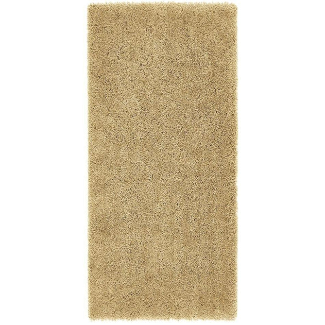 Chicago Plush Soft Plain Polyester Shaggy Ochre Runner-Origins-Rug Love - The Most Loved Rug Store