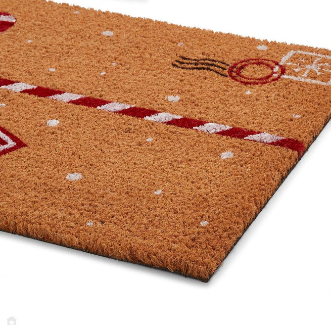 Christmas Coir Parcel Red Mat-Think Rugs-Rug Love - The Most Loved Rug Store