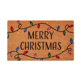 Christmas Coir Merry Christmas Lights Mat