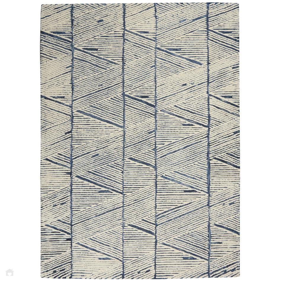 Low Loop Rug Colorado CLR01 Modern Linear Hand-Woven Hi-Low Soft Textured Wool Loop