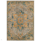 Colores Cloud CO02 Arabesque Modern Abstract Flat-Pile Multicolour/Orange/Green/Yellow/Beige Rug