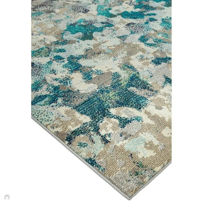 Colores Cloud CO03 Ethereal Modern Abstract Durable Easy-Care Low Profile Short Pile Multicolour/Blue/Teal/Beige/Grey/Cream Rug-Asiatic Carpets-Rug Love - The Most Loved Rug Store