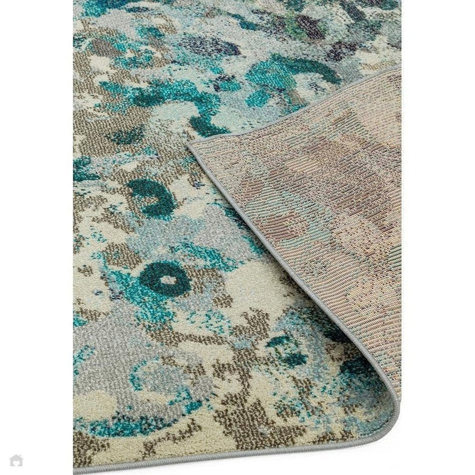 Colores Cloud CO03 Ethereal Modern Abstract Durable Easy-Care Low Profile Short Pile Multicolour/Blue/Teal/Beige/Grey/Cream Rug-Asiatic Carpets-Rug Love - The Most Loved Rug Store