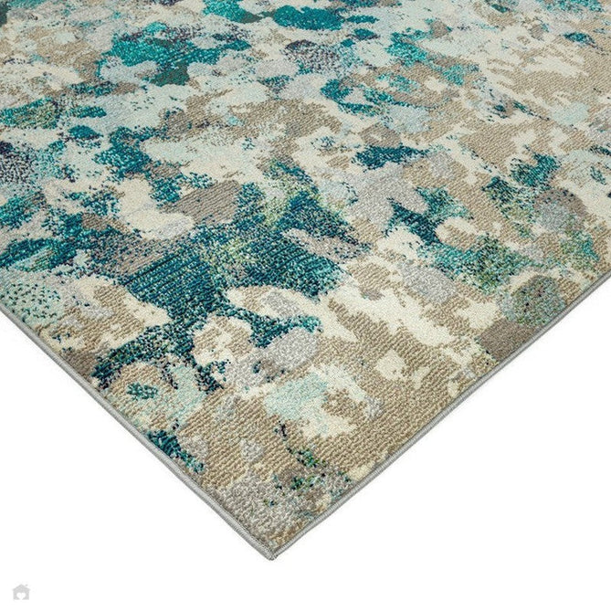 Colores Cloud CO03 Ethereal Modern Abstract Durable Easy-Care Low Profile Short Pile Multicolour/Blue/Teal/Beige/Grey/Cream Rug-Asiatic Carpets-Rug Love - The Most Loved Rug Store