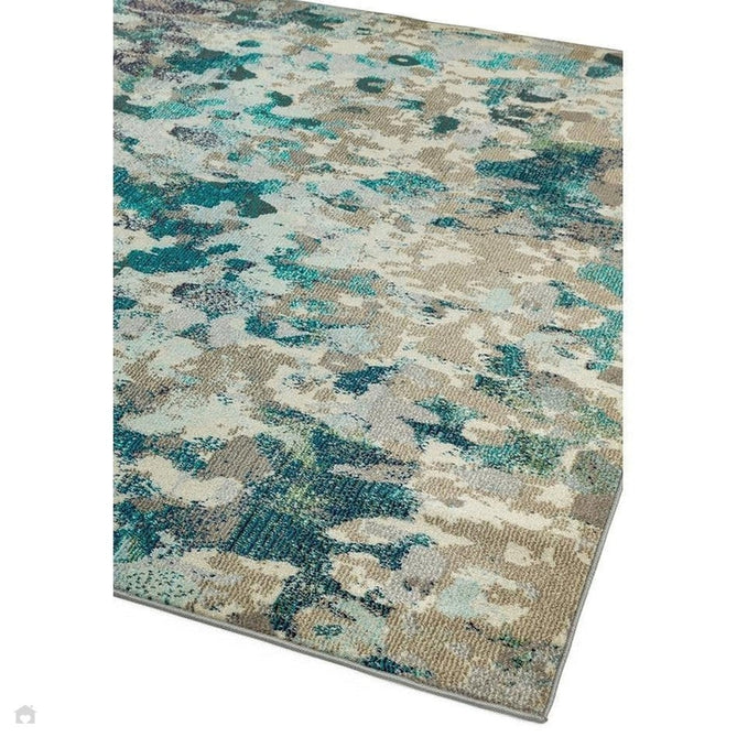 Colores Cloud CO03 Ethereal Modern Abstract Durable Easy-Care Low Profile Short Pile Multicolour/Blue/Teal/Beige/Grey/Cream Rug-Asiatic Carpets-Rug Love - The Most Loved Rug Store