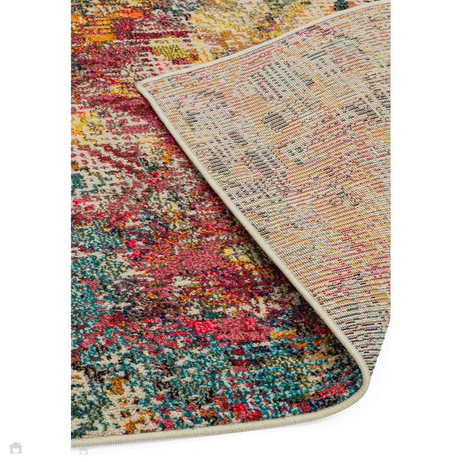 Colores Cloud CO05 Digital Modern Abstract Durable Easy-Care Low Profile Ribbed Short Pile Multicolour/Orange/Red/Yellow/Green/Blue Rug-Asiatic Carpets-Rug Love - The Most Loved Rug Store