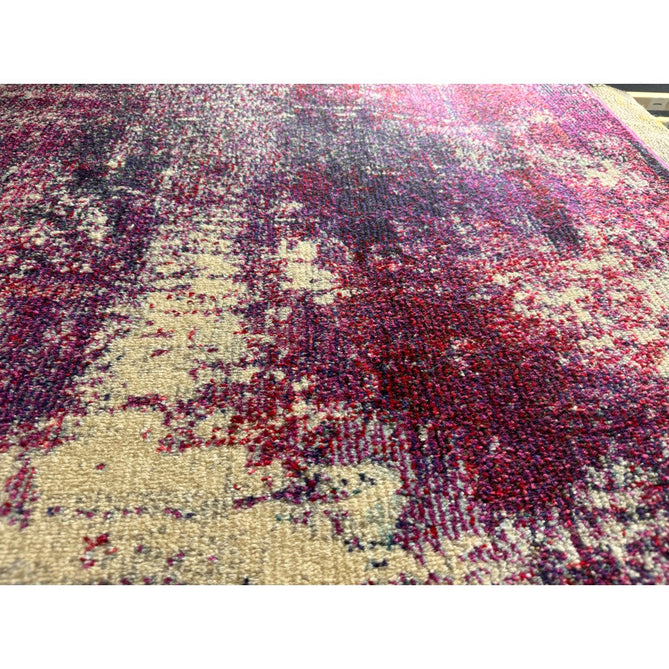 Colores Cloud CO08 Magenta Modern Abstract Distressed Durable Low Short Pile Magenta Purple/Cream Rug-Asiatic Carpets-Rug Love - The Most Loved Rug Store