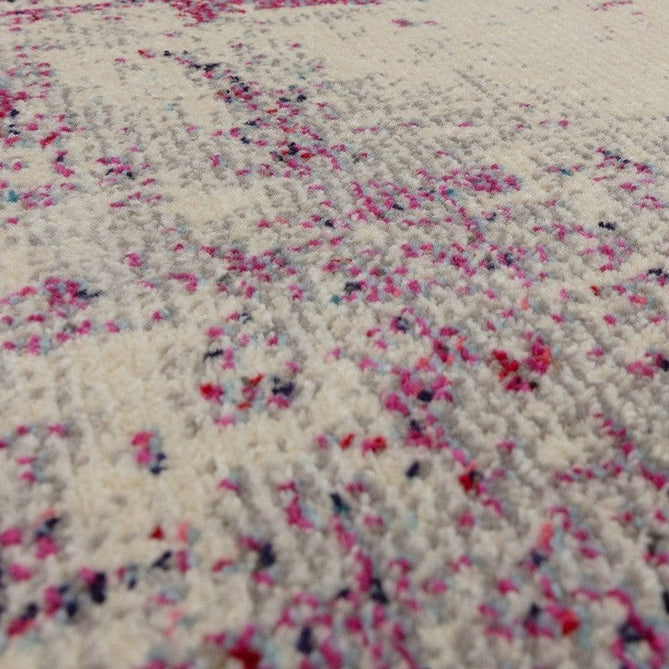 Colores Cloud CO08 Magenta Modern Abstract Distressed Durable Low Short Pile Magenta Purple/Cream Rug-Asiatic Carpets-Rug Love - The Most Loved Rug Store