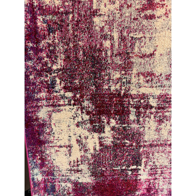 Colores Cloud CO08 Magenta Modern Abstract Distressed Durable Low Short Pile Magenta Purple/Cream Rug-Asiatic Carpets-Rug Love - The Most Loved Rug Store