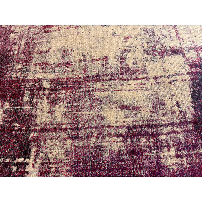 Colores Cloud CO08 Magenta Modern Abstract Durable Easy-Care Low Profile Ribbed Short Pile Magenta Purple/Cream Rug-Asiatic Carpets-Rug Love - The Most Loved Rug Store