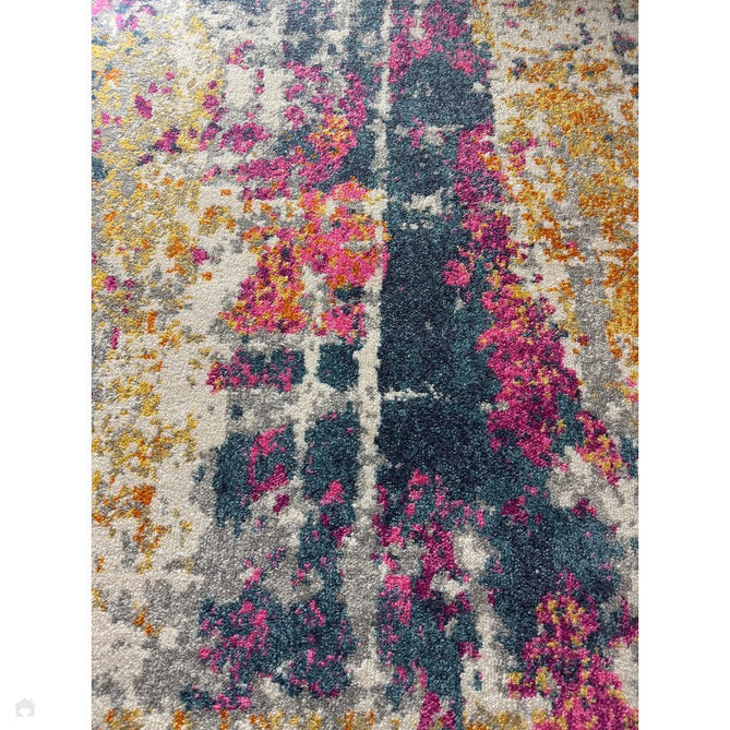 Colt CL01 Abstract Modern Abstract Durable Low Short Pile Multicolour/Pink/Yellow/Blue Rug-Asiatic Carpets-Rug Love - The Most Loved Rug Store