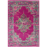 Colt Modern Traditional Low Pile CL04 Medallion Fuchsia Rug