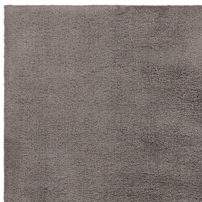 Como Plush Plain Super-Soft Silky Shimmer Ultra High-Density Mid-Height Polyester Shaggy Charcoal Grey Rug-Asiatic Carpets-Rug Love - The Most Loved Rug Store