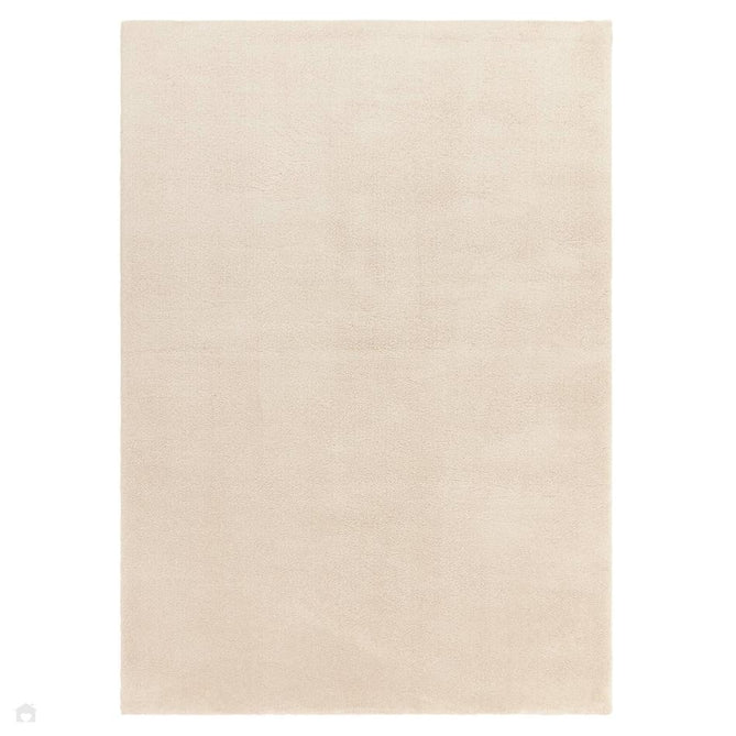 Como Plush Plain Super-Soft Silky Shimmer Ultra High-Density Mid-Height Polyester Shaggy Ivory Rug-Asiatic Carpets-Rug Love - The Most Loved Rug Store